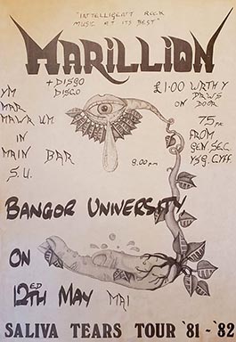 Concert Poster: Bangor - 12.05.1982